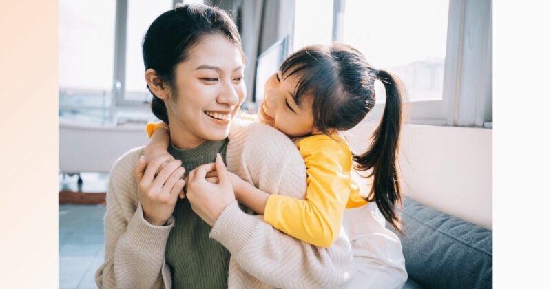 楽しそうなママと娘